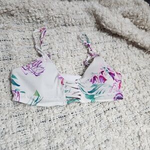 Bikini Top With Floral Print